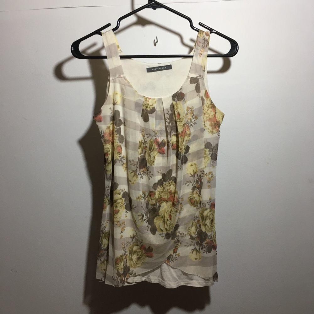 Floral dress tank top